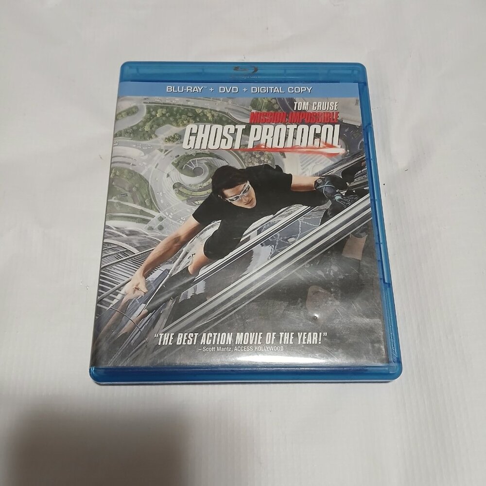 Mission Impossible Ghost Protocol Tom Cruise Blu-Ray + DVD + Digital Bluray